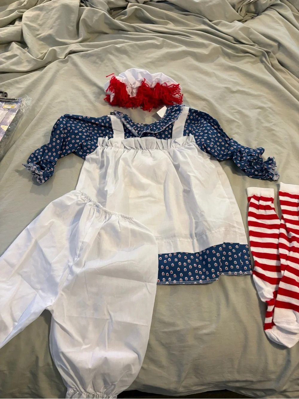 Raggedy Ann Toddler Halloween Costume NWOT Size 2-4 Complete Set